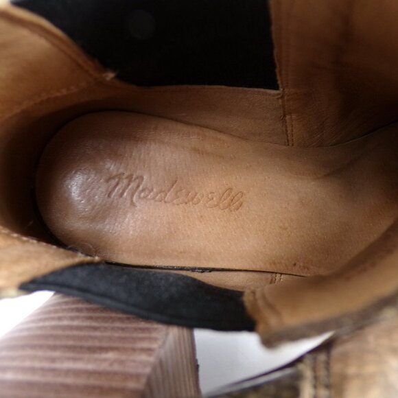 Madewell The Regan Chelsea Boot in Snake Embossed Leather Size 7 #1082 - Picture 12 of 12